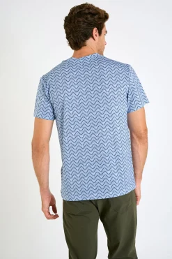 Cala 1789 T-shirt bleu homme CEDRIC TIVOLI Sale