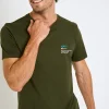 Cala 1789 T-shirt homme kaki "Apéro" YANNAPE DICTIO New