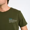 Cala 1789 T-shirt kaki manches courtes YANNPAP DICTIO Fashion