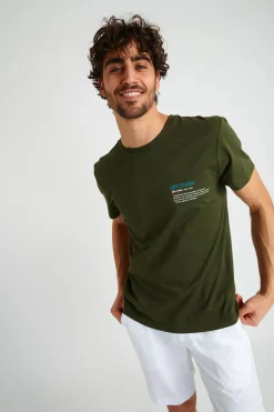Cala 1789 T-shirt YANN GIN DICTIO kaki Fashion
