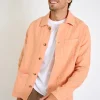 Cala 1789 Veste en lin corail OLIVIER LINDYE Sale