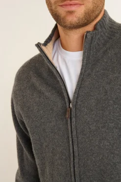 Cala 1789 Veste en maille grise Alvaro TREVISE Online