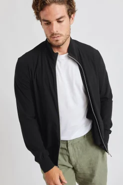Cala 1789 Veste noire à zip Luc Lescada Discount