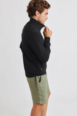 Cala 1789 Veste noire à zip Luc Lescada Discount