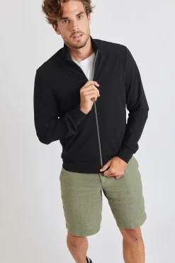 Cala 1789 Veste noire à zip Luc Lescada Discount