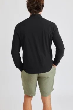 Cala 1789 Veste noire à zip Luc Lescada Discount