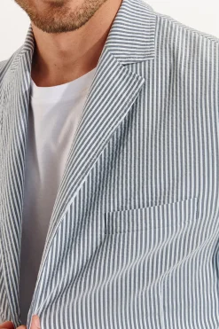 Cala 1789 Veste rayée bleu NIKO CALVI Online