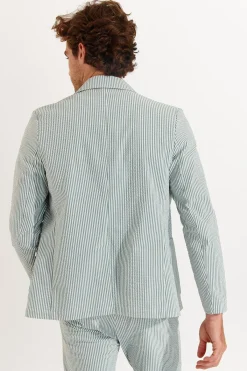 Cala 1789 Veste rayée vert bouteille NIKO CALVI Fashion