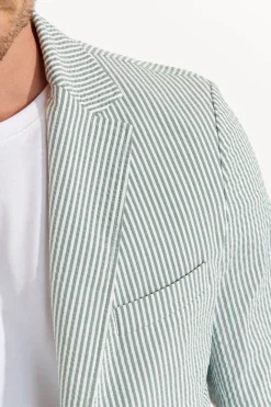 Cala 1789 Veste rayée vert bouteille NIKO CALVI Fashion