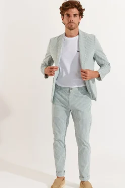 Cala 1789 Veste rayée vert bouteille NIKO CALVI Fashion