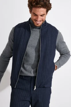 Cala 1789 Veste sans manche bleu marine MARKUS SORENTO Hot