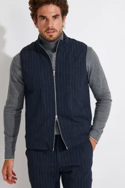 Cala 1789 Veste sans manche bleu marine MARKUS SORENTO Hot