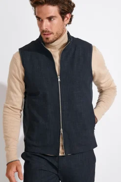 Cala 1789 Veste sans manche noir MARKUS CANSIGLIA Discount