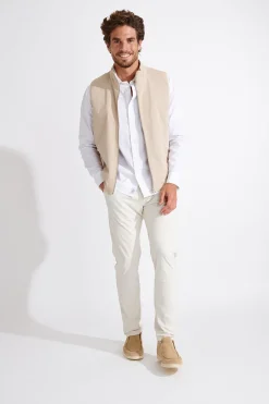 Cala 1789 Veste sans manches beige MARKUS TERLIZZI Discount