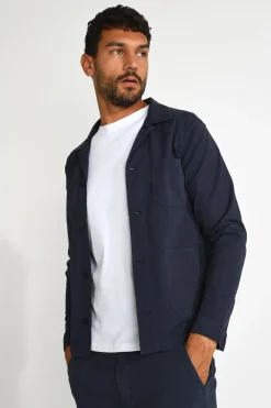 Cala 1789 Veste surchemise bleu marine EMILE MOGLIANO Hot
