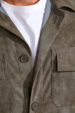 Cala 1789 veste surchemise kaki LEONE VENOSTRA Online
