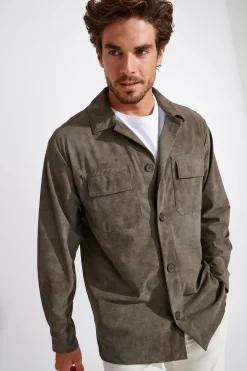 Cala 1789 veste surchemise kaki LEONE VENOSTRA Online