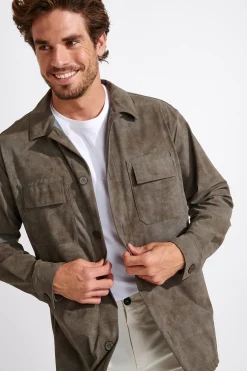 Cala 1789 veste surchemise kaki LEONE VENOSTRA Online