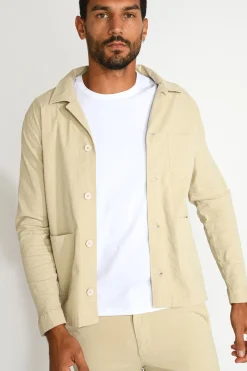 Cala 1789 Veste surchemise sable EMILE MOGLIANO New