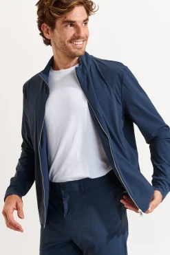 Cala 1789 Veste zippée bleu foncé LUC LESCADA Clearance