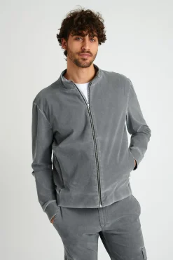 Cala 1789 Veste zippée grise LUC POSITANO Online