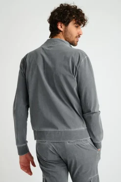 Cala 1789 Veste zippée grise LUC POSITANO Online