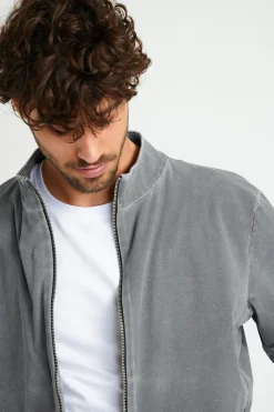 Cala 1789 Veste zippée grise LUC POSITANO Online