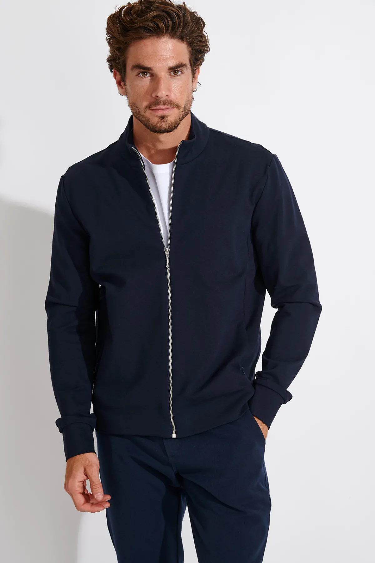 Cala 1789 VESTE ZIPPÉE MARINE LUC MAIORCA New