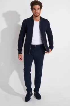 Cala 1789 VESTE ZIPPÉE MARINE LUC MAIORCA New