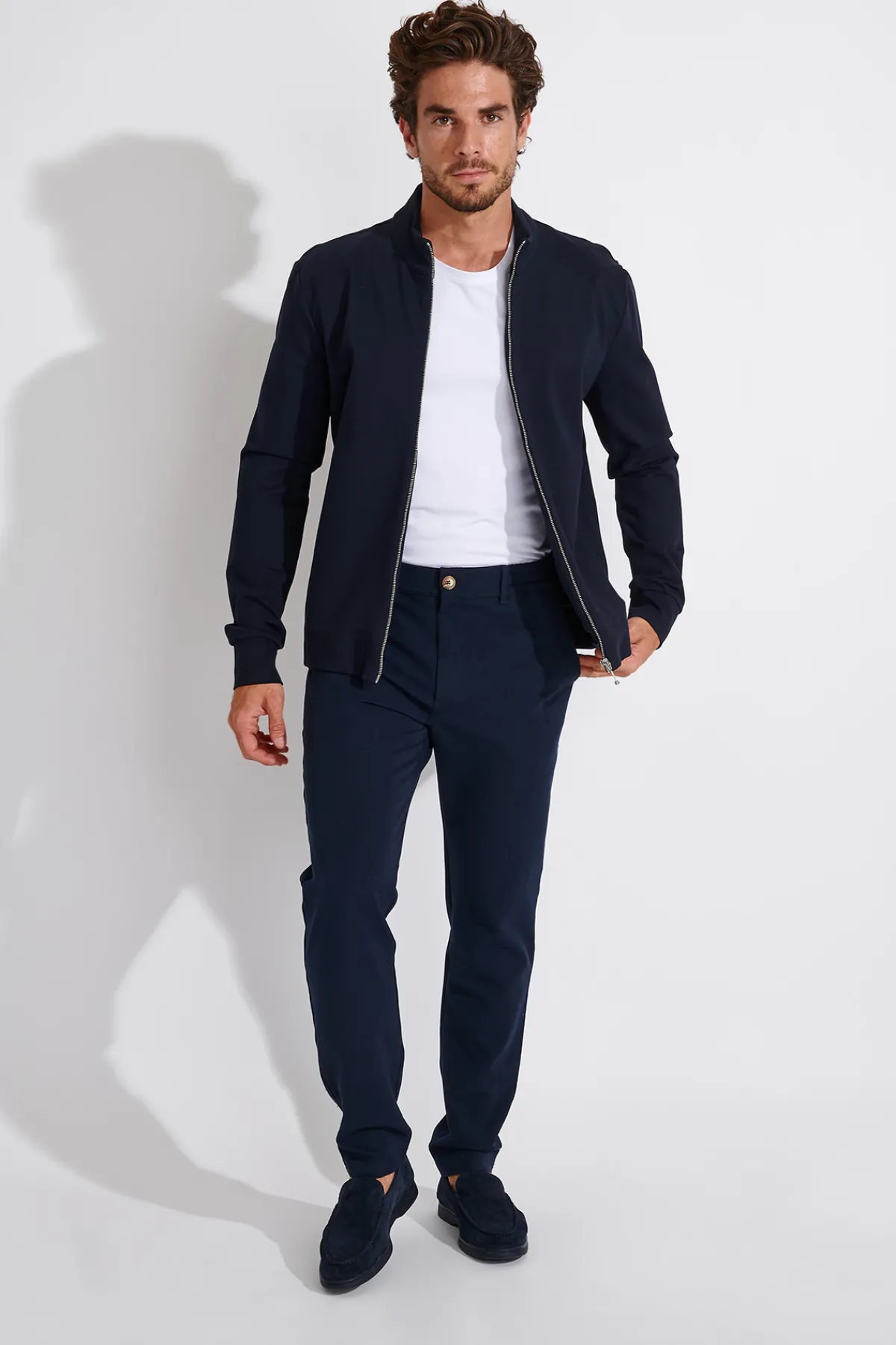 Cala 1789 VESTE ZIPPÉE MARINE LUC MAIORCA New