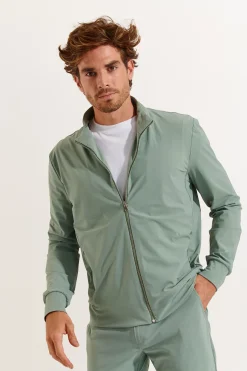 Cala 1789 Veste zippée verte LUC LESCADA Sale